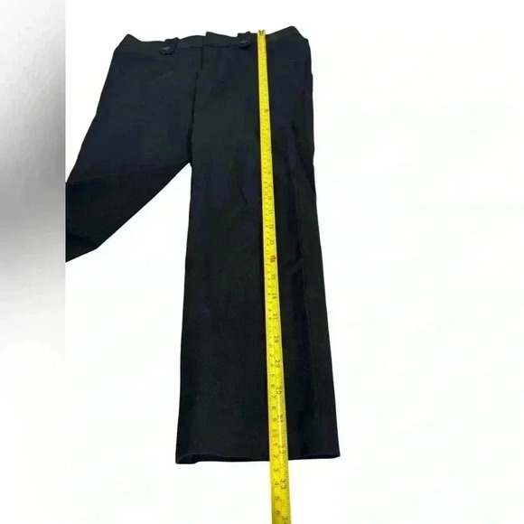 Banana Republic Martin Fit Black Pants Mid Rise Straight Size 2 - Picture 7 of 10